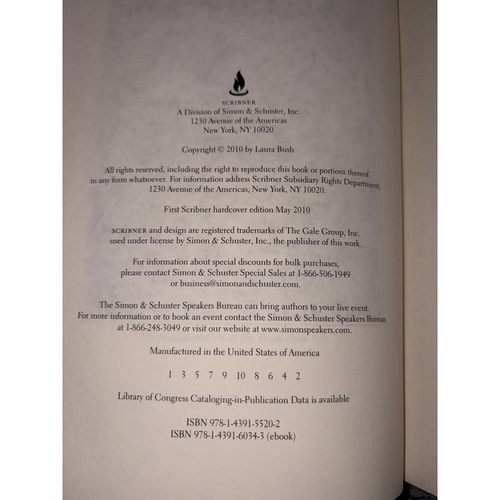 LAURA BUSH SPOKEN FROM THE HEART *SIGNED *LTD FIRST EDITION* W/Clam Shell Box#38 - Picture 2 of 6